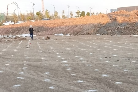 施工现场-放点测量